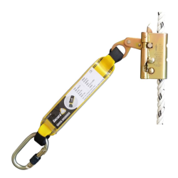 Antichute mobile sur corde diam 12mm lg 10m avec absorbeur
