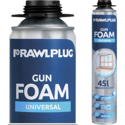 Mousse universelle (lot de 5 ) + nettoyant + pistolet SET