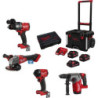 Power pack 4 Outils 18V M18FFD3 + M18 FID3 + M18 FHX + M18 FSAG125X + Trolley