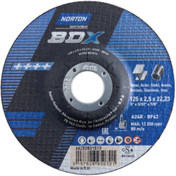 Disque abrasif Norton BDX Cutting Disc, P36, Ø 125mm