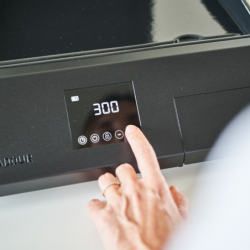Plancha cooking électrique châssis et capot acier noir