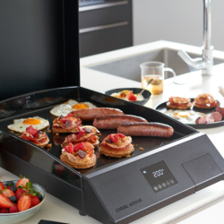 Plancha cooking électrique châssis et capot acier noir