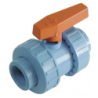 Vanne à boisseau sphérique PVC femelle/femelle pour tube
