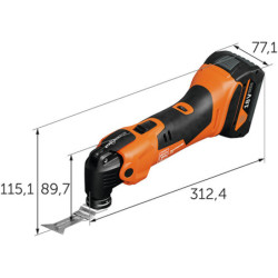 Multimaster AMM 500 PLUS AS 18 V sans batterie ni chargeur en carton