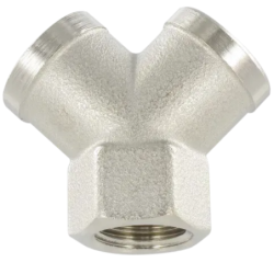 Y femelle cylindrique piquage femelle 1/8