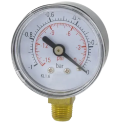 Manomètre 10 bars rond diam 40 5x10