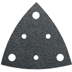 Feuilles abrasives triangulaire perforées grain 180 - boite de5