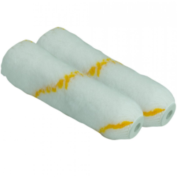 Manchon anti goutte 110 mm rayé jaune - lot de 2