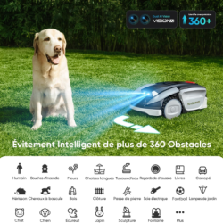 Robot tondeuse S5 1600 M² 20 cm largeur de coupe 4 roues motrices pente max 60 %