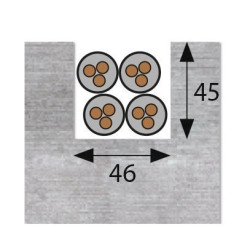 Rainureuse murale 230v 23kw diam 150 mm + 2 disques