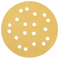 Disque abrasif gold 125mm grip 19trous grain 150 - l’unité