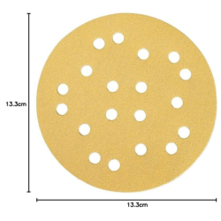 Disque abrasif gold 125mm grip 19trous grain 150 - l’unité