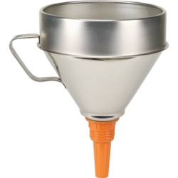 Entonnoir en tôle acier zinguée, ø 160 mm, contenu 1,3 l