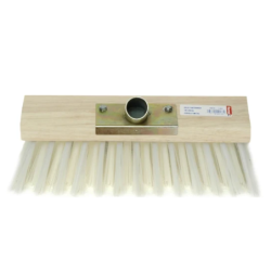 Balai de cantonnier 31 cm Fibre blanche sans manche