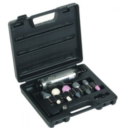 Meuleuse pneumatique sur tige avec meules en coffret - 1610-90