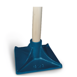 Dame carrée 4,5 Kg - 20x20 cm emmanché bois 110 cm