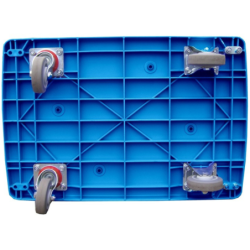 Chariot de manutention en plastique cap 150 Kg - 720 x 490 x 825 mm