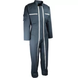 Combinaison de travail double zip grise taille