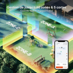 Robot tondeuse S3 800M² Largeur de coupe 20 cm Pente maximum 45 %
