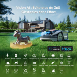 Robot tondeuse S3 800M² Largeur de coupe 20 cm Pente maximum 45 %