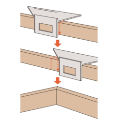 Equerre japonaise 200 x 63 mm à 45 et 135° Shinwa - MESU62114