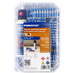 Clous en bande de 22mm béton + 1 cartouche de gaz SC40 boite de 500