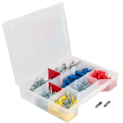 Chevilles UNO - Kit 360 chevilles universelle 5/6/8/10 + 2 embouts de vissage