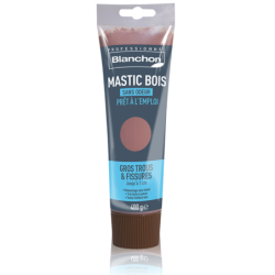 Mastic bois tube sans odeur prêt à l'emploi 400 g Bois exotique