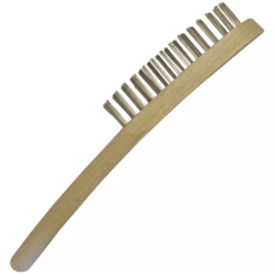 Brosse à Main manche bois spécial lg.295 x 4 rgs x acier droit 035