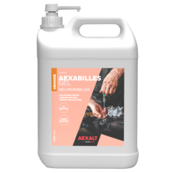 Savon mains gel microbille aexalt orange - 4,5l avec pompe