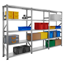 Kit rayonnage GALVASTAR ht1972 x lg3230 x pf400 mm