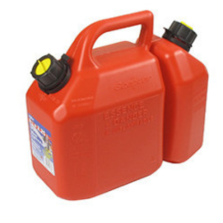 Jerrican plastique double 6 l + 2.25 l