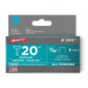 Agrafe pour agrafeuse t20 - 8mm boite de 1000