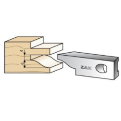 Couteau Multizak contre profil doucine 6x15 inférieur Réf 561722 - Jeu de 2