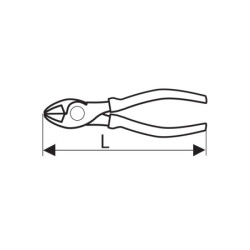 Pince coupante diagonale 180 mm