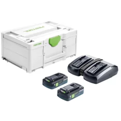 Set énergie sys3 eng 18v 2 batteries 2x4,0 Ah et 1 chargeur tcl6 duo