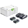 Set énergie sys3 eng 18v 2 batteries 2x4,0 Ah et 1 chargeur tcl6 duo
