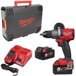 Perceuse percussion FUEL M18 FPD2-502x - 2X5,0Ah avec chargeur et coffret