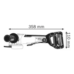 Meuleuse angulaire sans fil X-LOCK GWX 18V-10 SC Solo