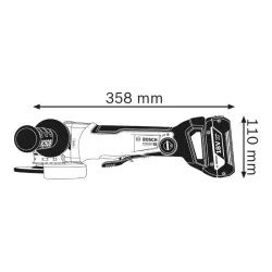 Meuleuse GWX 18v-10 PC solo x-lock l-boxx