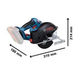 Scie circulaire GKM 18v-50 - 2x5,0ah et chargeur GAL 18v-40