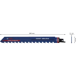 Lame de scie sabre EXP,Carbure Brique 240mm S1543HM