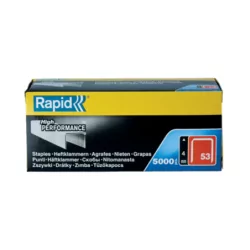 Agrafe en fil fin Rapid n°53 galvanisée boîte de 5000 pièces