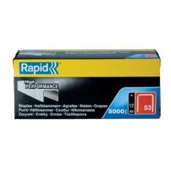 Agrafe en fil fin Rapid n°53 galvanisée boîte de 5000 pièces