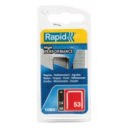 Agrafe en fil fin Rapid n°53 galvanisée boîte de 5000 pièces