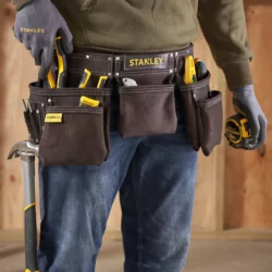 Porte-outils cuir double ceinture