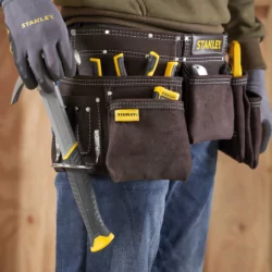 Porte-outils cuir double ceinture