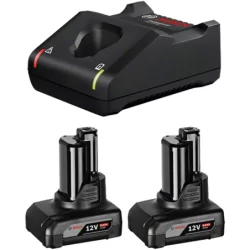 Kit chargeur gal 12v-40 + 2 gba batteries 6 ah en carton