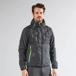 Veste de travail hybride Spock gris et vert