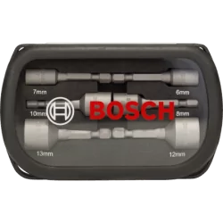 Douilles set de 6 Pièces 50 mm 6 7 8 10 12 13 mm 1/4 magnétiques